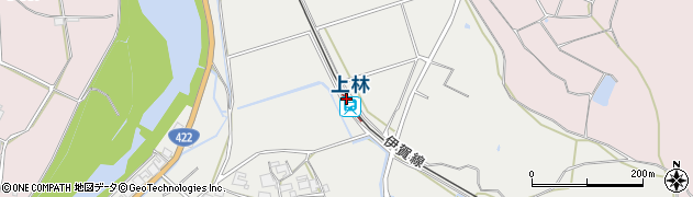 三重県伊賀市周辺の地図