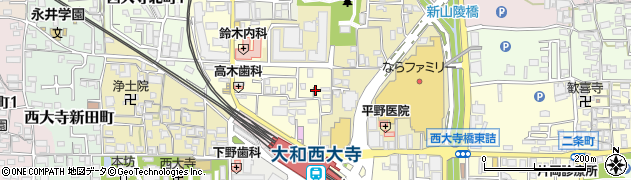奈良県奈良市西大寺本町8周辺の地図