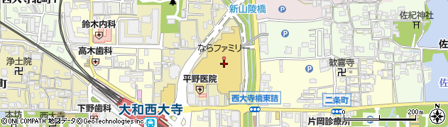キッチンオリジン　イオンスタイル奈良店周辺の地図