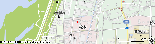 静岡県磐田市松本192周辺の地図