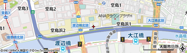 大阪府大阪市北区堂島浜周辺の地図