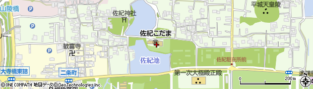 奈良県奈良市佐紀西町周辺の地図