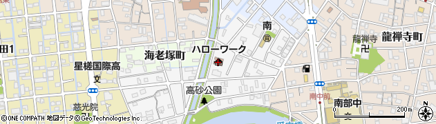 ハローワーク浜松　職業紹介第３部門周辺の地図