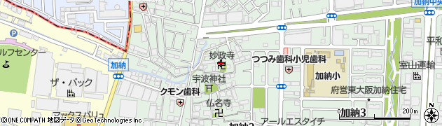妙政寺周辺の地図