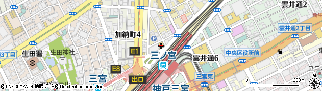 大衆酒場 三呑み屋 三宮店周辺の地図