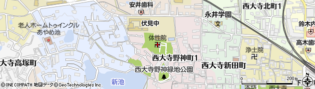体性院周辺の地図