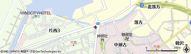 愛知県田原市片浜町森下周辺の地図