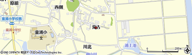 愛知県田原市浦町（荒古）周辺の地図
