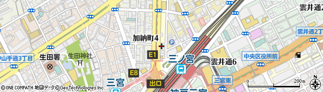 神戸花ホテル周辺の地図