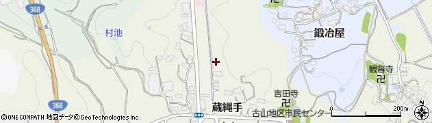 三重県伊賀市蔵縄手周辺の地図