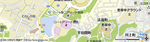 奈良県奈良市半田開町46周辺の地図