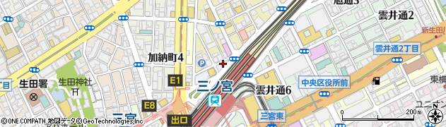 食彩工房 いちにっさん 三宮駅前周辺の地図