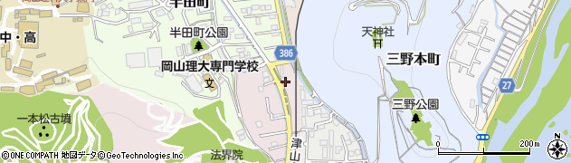 岡山県岡山市北区法界院8周辺の地図