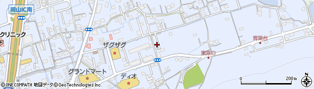 岡山県岡山市北区津高周辺の地図