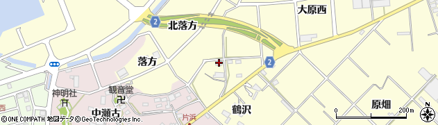 愛知県田原市浦町大原西3周辺の地図