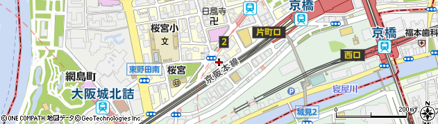 鶴橋 風月 京橋店周辺の地図