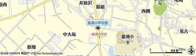 童浦小学校西周辺の地図
