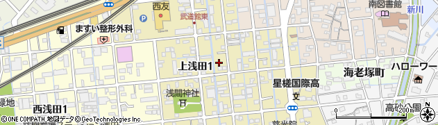 静岡県浜松市中央区上浅田周辺の地図