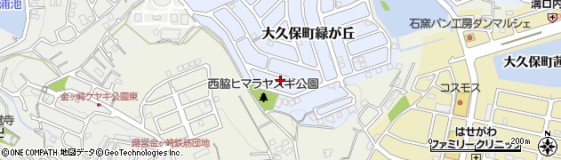 兵庫県明石市大久保町緑が丘24周辺の地図