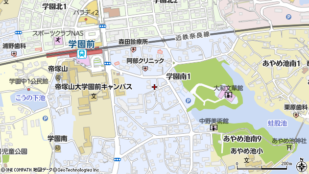 〒631-0034 奈良県奈良市学園南の地図