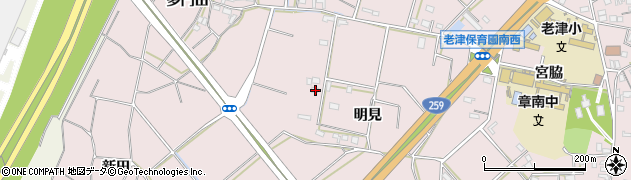 愛知県豊橋市老津町明見70周辺の地図