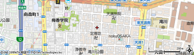 大阪府大阪市北区天満4丁目15周辺の地図