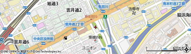 生田川公園周辺の地図