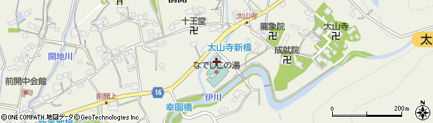 ラジウム温泉太山寺周辺の地図