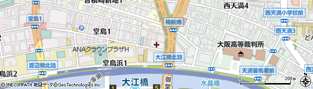 株式会社北日本新聞社　大阪支社周辺の地図