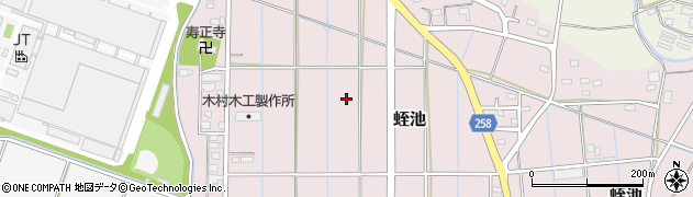 静岡県磐田市蛭池周辺の地図
