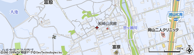 岡山県岡山市北区富原2125周辺の地図