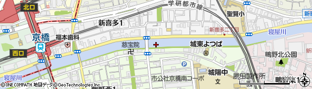 朝日橋周辺の地図