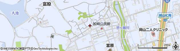 岡山県岡山市北区富原2124周辺の地図