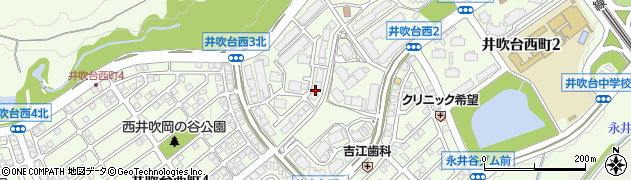 神戸市営　西神井吹台住宅５周辺の地図