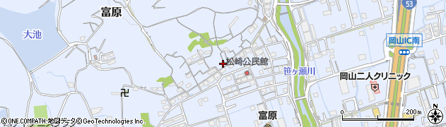 岡山県岡山市北区富原2121周辺の地図