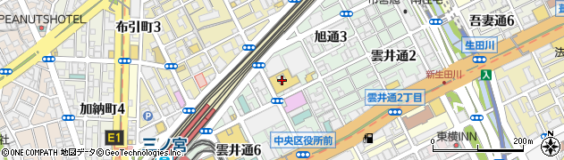 阪急オアシス神戸旭通店周辺の地図