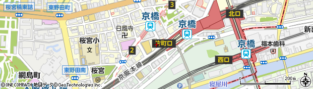 増田歯科医院　京橋院インプラントセンター周辺の地図