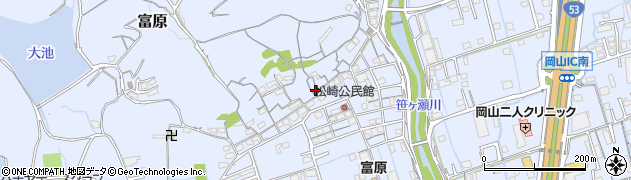 岡山県岡山市北区富原2115周辺の地図