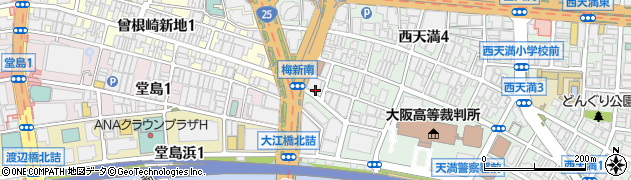 大阪府大阪市北区西天満2丁目10周辺の地図