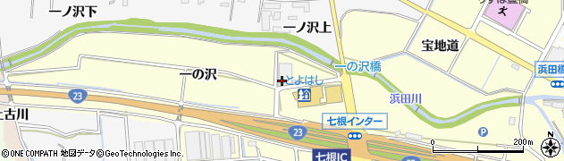 愛知県豊橋市東七根町（一の沢）周辺の地図