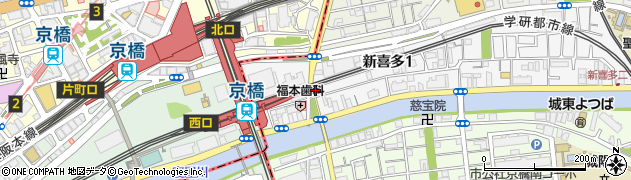 ぷらす整骨院　京橋院周辺の地図