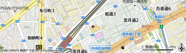 ホテルヴィラフォンテーヌ神戸三宮周辺の地図