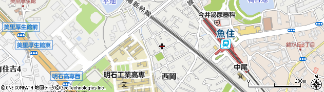 兵庫ヤクルト販売株式会社　明石西部センター周辺の地図