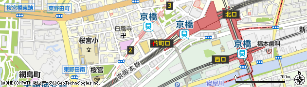 三井のリハウス京橋センター周辺の地図