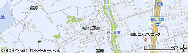 岡山県岡山市北区富原2140周辺の地図