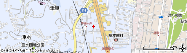 三重県津市垂水147周辺の地図