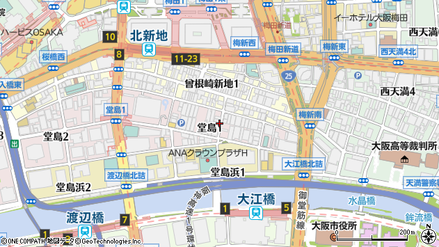 〒530-0003 大阪府大阪市北区堂島の地図