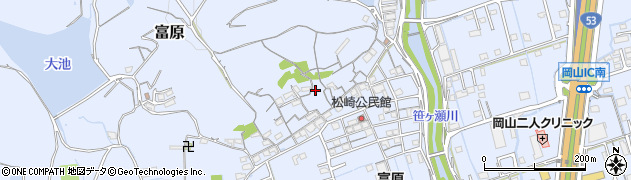 岡山県岡山市北区富原2122周辺の地図