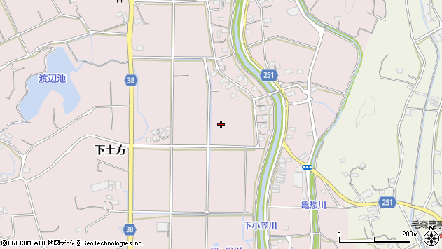 〒437-1434 静岡県掛川市下土方の地図