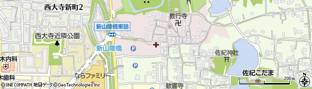 奈良県奈良市山陵町78周辺の地図